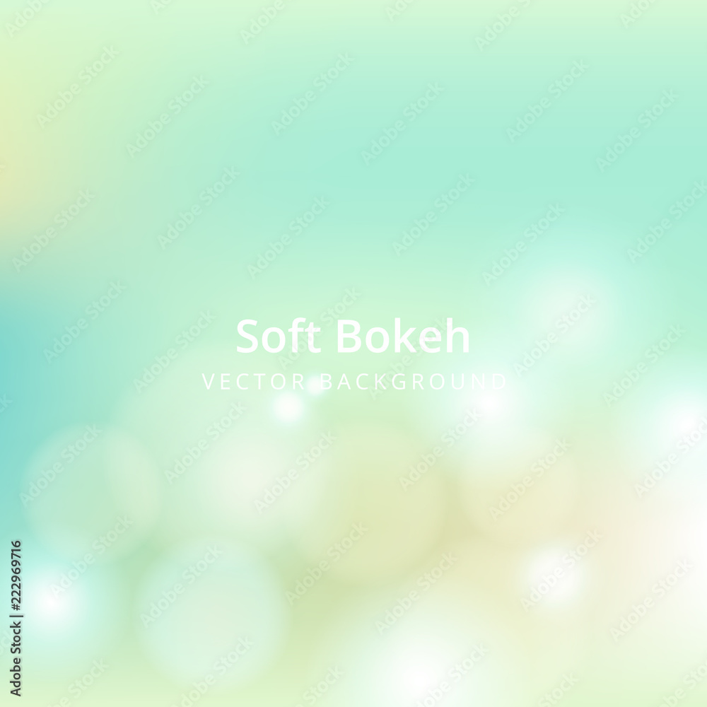 Wall mural simple and beautiful soft bokeh background