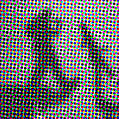 Abstract half tone pop art pattern
