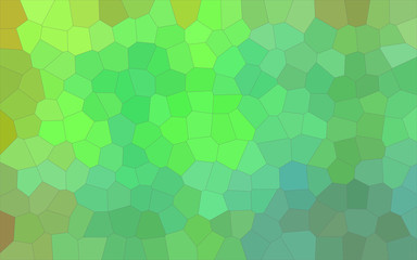 Illustration of green and brown pastel Middle size hexagon background.