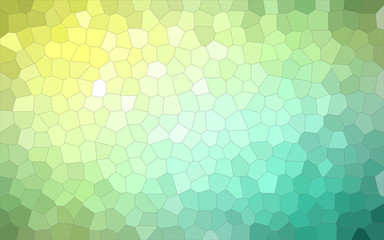 Fototapeta na wymiar Illustration of green and yellow colorful Little hexagon background.