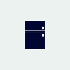 fridge icon, vector illustration. flat icon