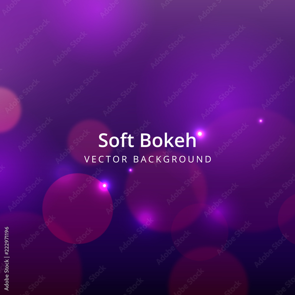 Wall mural simple and beautiful soft bokeh background