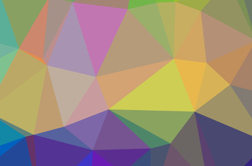 Illustration of orange abstract polygon elegant multicolor background.