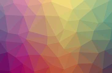 Illustration of orange polygonal elegant multicolor background.