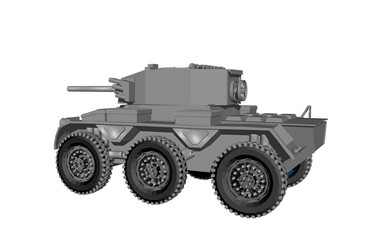 Panzerwagen mit Geschützturm 