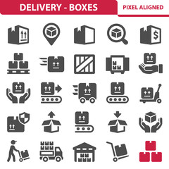Delivery - Boxes Icons