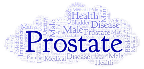 Fototapeta premium Prostate word cloud.