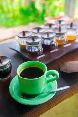 Kopi Luwak is the most expensive coffee in the world, also called as Cat Poop Coffee. It has been produced from the coffee beans which has been digested by a certain Indonesian civet cat.