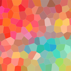 Abstract illustration of Square red blue and yellow bright Middle size hexagon background, digitally generated.
