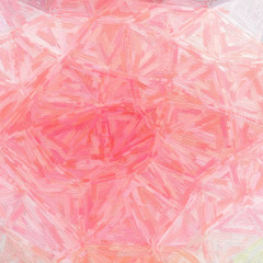 Abstract illustration of Square white and red Oil Paint with bristie brush background, digitally generated.