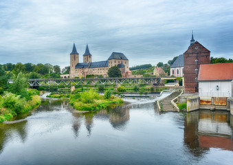 Schloss Rochlitz mit Blick auf die Zwickauer Mulde