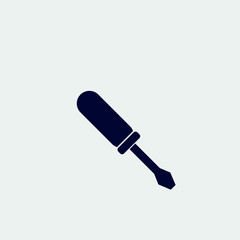 screwdriver icon, vector illustration. flat icon