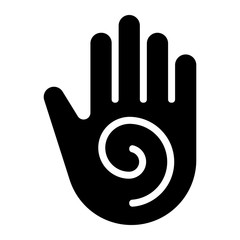 Meditation & Yoga Icon - Hand