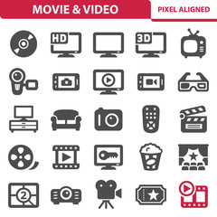 Movie & Video Icons