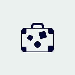 x-ray briefcase icon, vector illustration. flat icon