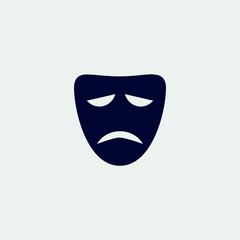 mask icon, vector illustration. flat icon