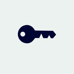 key icon, vector illustration. flat icon