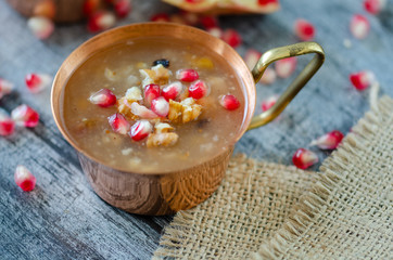 Turkish traditional dessert Ashura, Noah's pudding