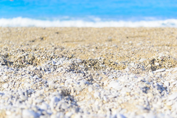 Fototapeta na wymiar pebble beach closeup