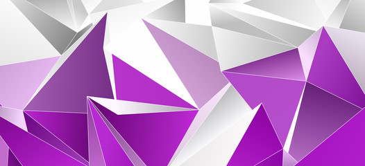 Fototapeta premium Triangular 3d, modern background