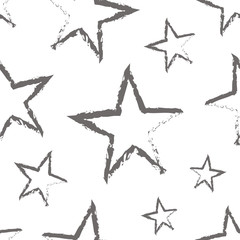 Seamless pattern with grunge gray stras isolated on white background. Vector illustration