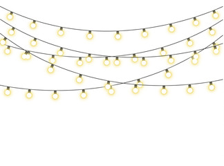 Christmas lights isolated © ira11998877