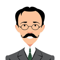 Vintage gentleman portrait.