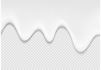 Realistic glossy chocolate flow.