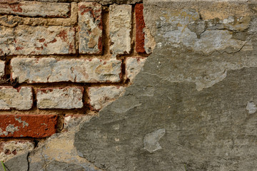 texture of old peeling plaster