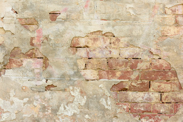 texture of old peeling plaster