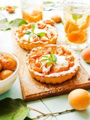 Apricot galette pie