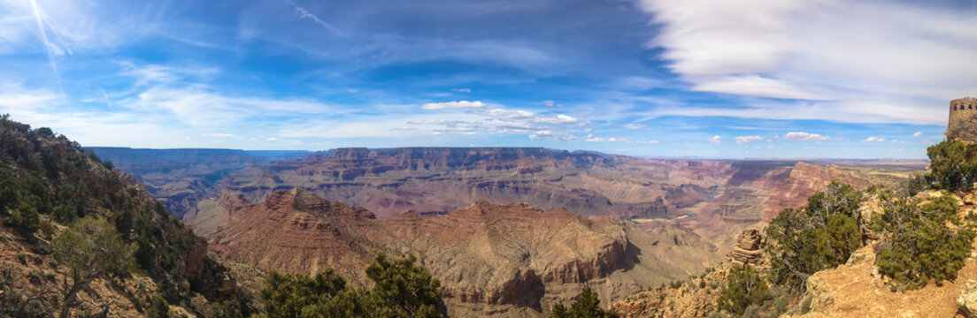 Panorama of the Grand canyon in the USA.