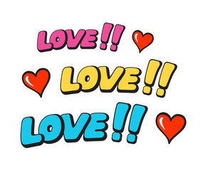 Pop art style sticker