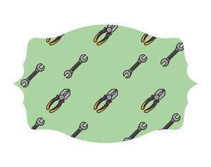 Pliers and wrench label frame
