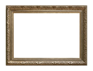 Golden frame for paintings, mirrors or photo