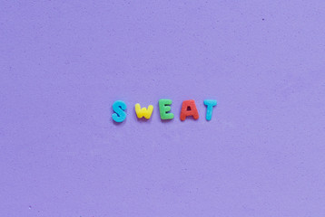 Colorful word Sweet