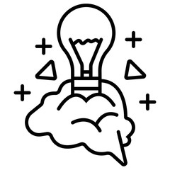 Brain icon vector