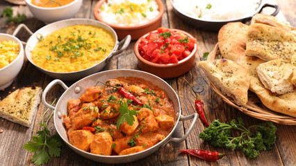 assorted india food cuisine