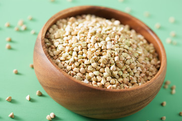raw green buckwheat healthy ingredient