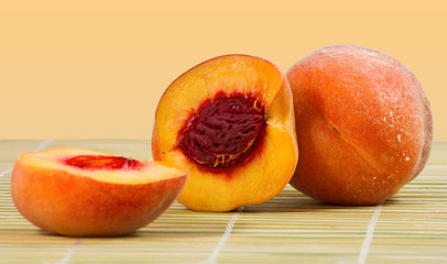 Fototapeta na wymiar image of ripe apricot close up