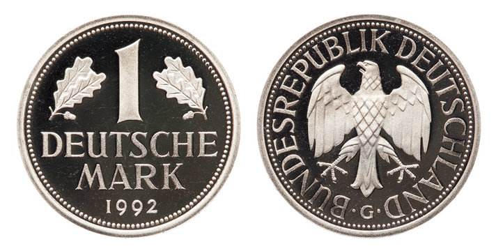 Deutschland BRD 1 Deutsche Mark 1992 