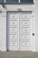 High White doors with the camera