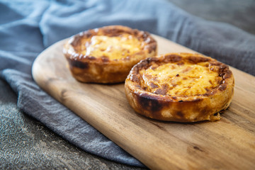 Quiche Lorraine with smoked bacon