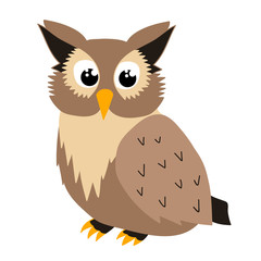 owl character, cartoon