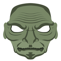 Isolated halloween zombie mask. Vector illustration design