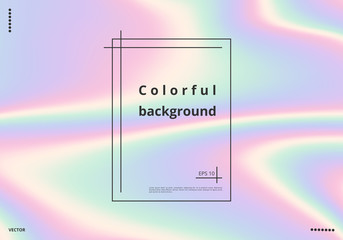 Bright multicolored colorful background with holographic effect