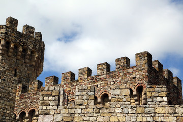 Layered Stone Walls from a Castle 