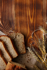 brown bread background