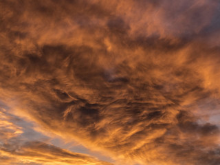 dramatic sky with clouds