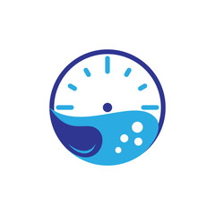 Surfing time logo design